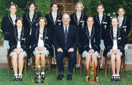 1st Girls Tennis Team, 1999 APS Premiers.